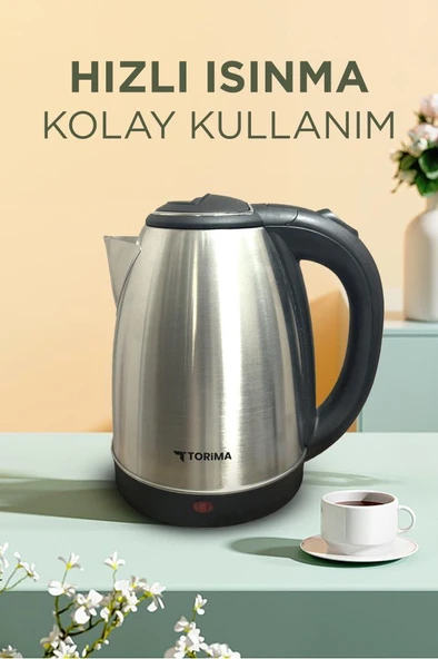Torima TY-S888-066 Paslanmaz Çelik Kettle 1500W 1.8L Su Isıtıcı - 4