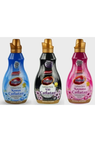 Vatan Çamaşır Yumuşatıcı 1440 ml 60 yıkama 3'lü set
