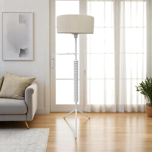 Aeris Dimmer Destekli Beyaz Lambader - 2