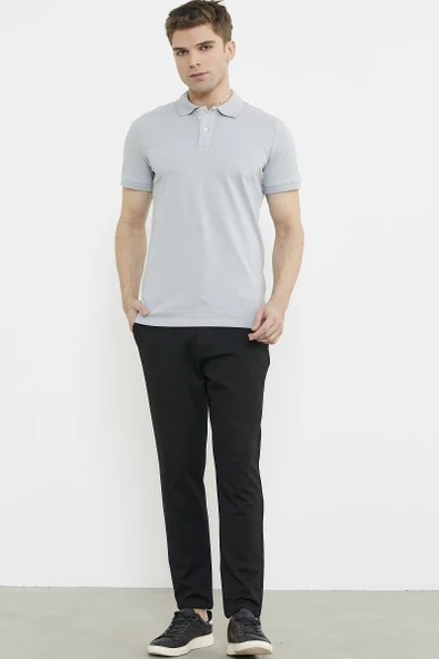 Beli Lastikli Dar Paça Pantolon - Siyah - 2