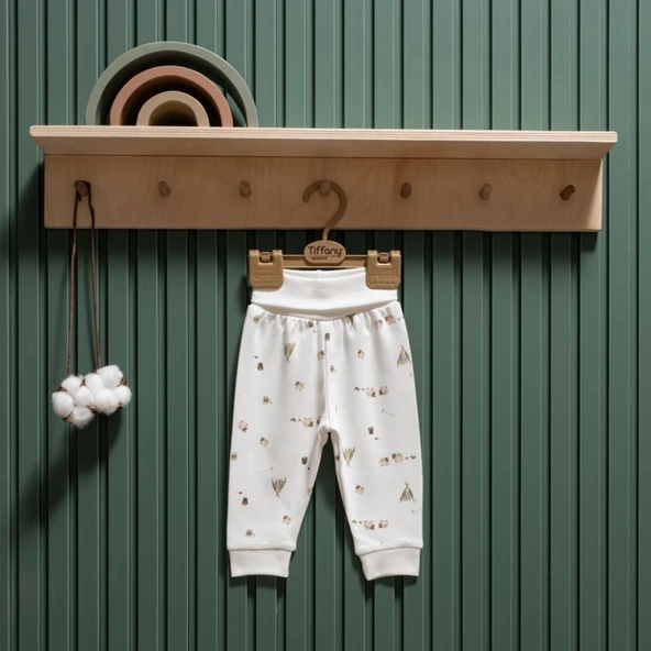 Tiffany Baby Happy Lambs Organik Patiksiz Pantolon 33006