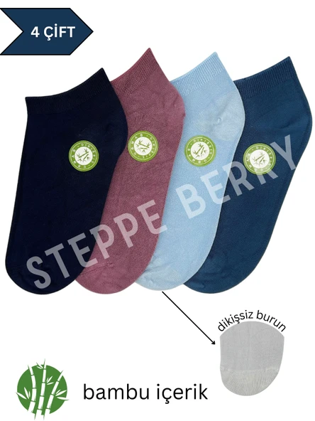 4 ÇİFT KADIN COLD COLOR BAMBU ÇORAP