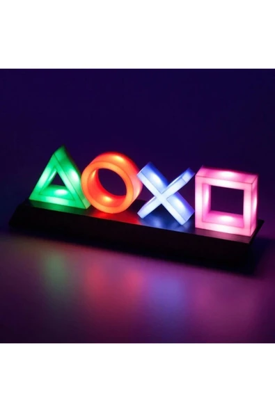 Playstation Icon Light Ikon Aydınlatma Ses Kontrol Masa Lambası Duvar Aydınlatması - 2