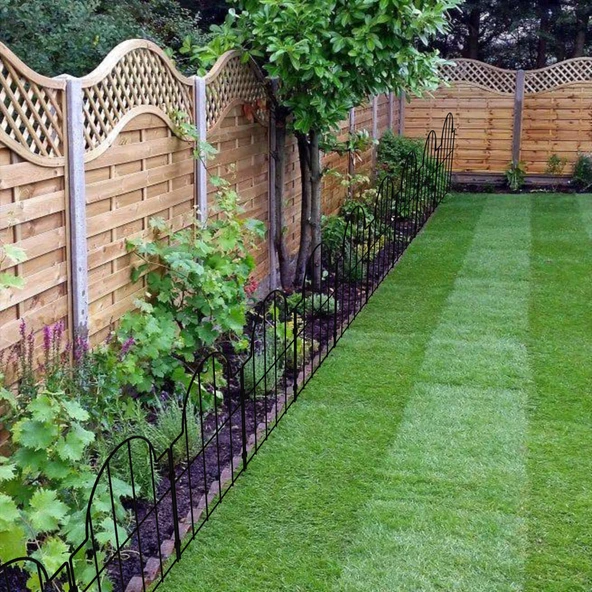 BAHÇE ÇİTİ 10'LU SET 330CM MODEL - 2 SİYAH - 6