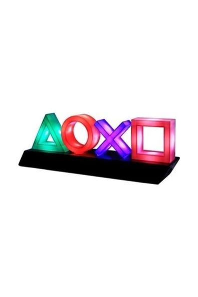 Playstation Icon Light Ikon Aydınlatma Ses Kontrol Masa Lambası Duvar Aydınlatması