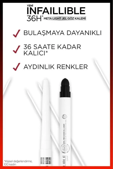 L'Oreal Paris Infaillible Meta Light Jel Göz Kalemi - Polar White 3600524104832 - 3