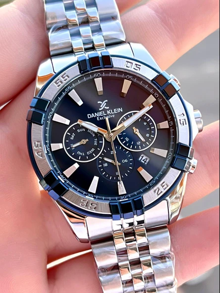 Daniel Klein Çelik Kordon İç Fonksiyonları Aktif 3 Atm Suya Dayanıklı Erkek Kol Saati EDK.1.14007.2 - Resim 4