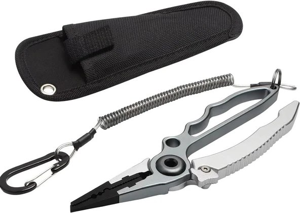 Captain 7506 Alüminyum Halka Açıcı İp Kesici Kılıflı Kendinden Kilitli 19cm Pense - 3