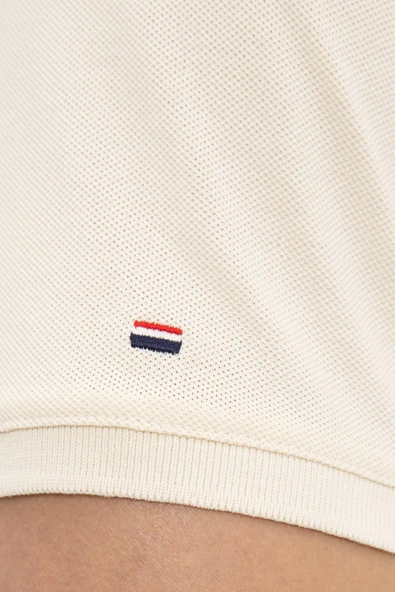 U.s.Polo Assn. Erkek Ekru Tişört G081SZ011 - 5