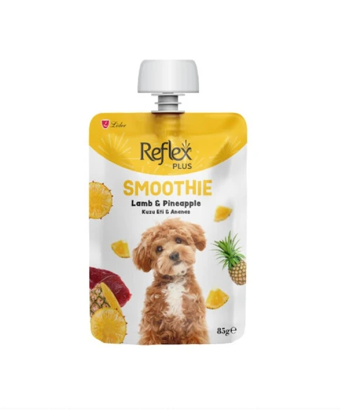 Reflex Plus Smoothie Kuzu Etli ve Ananaslı Köpek Ödül Maması 85 Gr