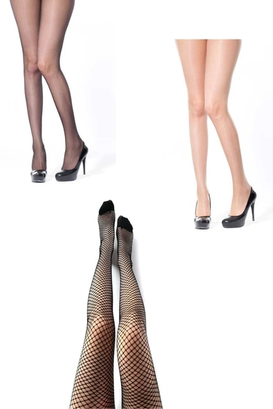 Külotlu Çorap 3'lü Set