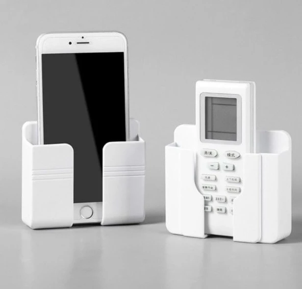 Telefon ve Kumanda Standı Plastik Krem Renk - 2