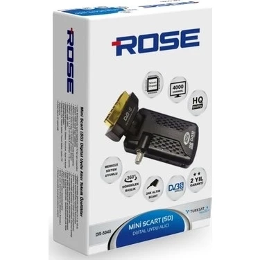 Uydu HQ Kalite Mini Scart Rose DR-5040 - 2