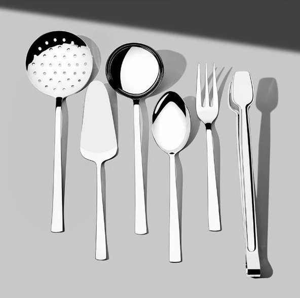 Nehir Deniz Sade 6 Parça Maşalı Servis Takımı