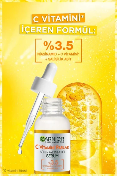 Garnier C Vitamini Parlak Süper Aydınlatıcı Serum 30ml - 2