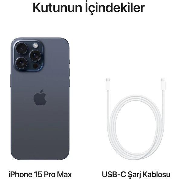 Apple iPhone 15 Pro Max 512 GB Mavi Titanyum - 9
