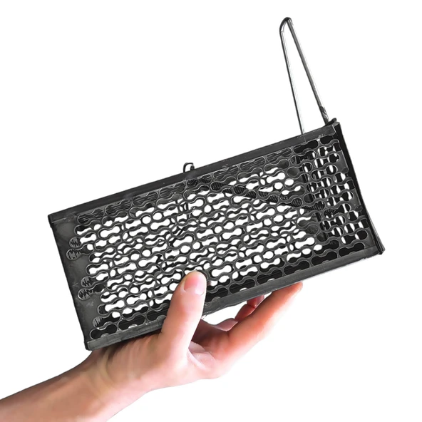 Büyük Fare Sıçan Tuzağı Kafesi Kapanı Canlı Yakalama Tutma Yaylı Metal Tuzak Fakı - 5