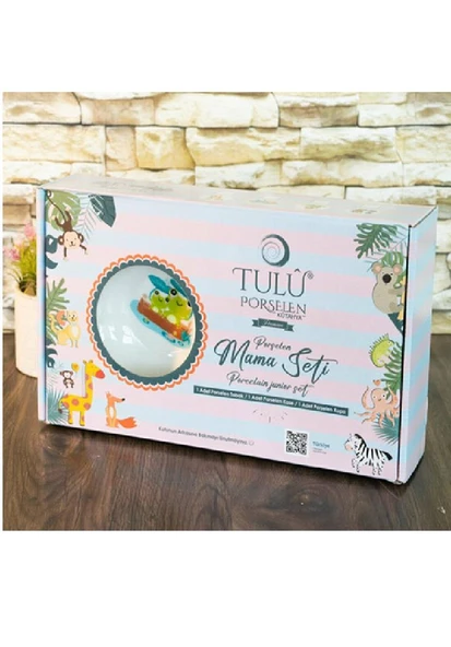 Tulu Mama Takımı Porselen 3 Parça Tulu 190 DEKAL- 8343 - 3