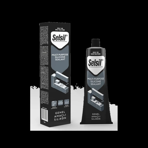 SELSİL Genel Amaçlı Silikon 50ml - Beyaz