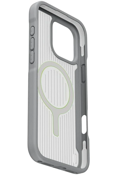 İphone 16 Pro Max Kılıf Combat Active Üç Katmanlı Magsafe Özellikli (MagClick™) Koruyucu Kapak  Titanium Grey - 2