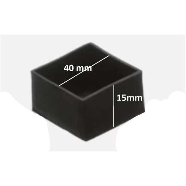Adilon Tapa, Plastik Sandalye, Profil Tapası 40mm X 40mm Dış 10 Adet - 2
