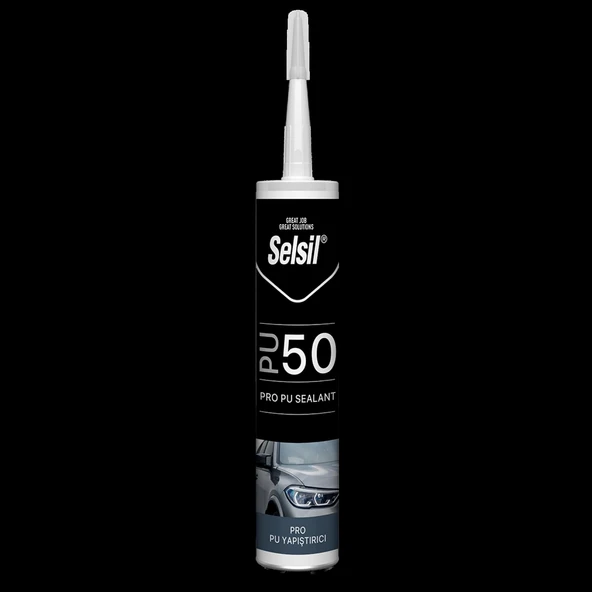 SELSİL PU 50 Profesyonel Pu Mastik 280ml - Siyah