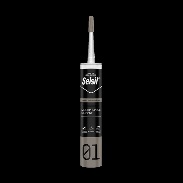 SELSİL Genel Amaçlı Silikon 280gr - Siyah
