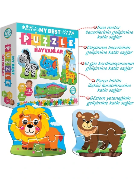 Circle Toys My Best Puzzle Hayvanlar - 2