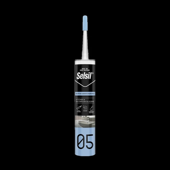 SELSİL Mutfak ve Banyo Silikonu 280ml - Şeffaf