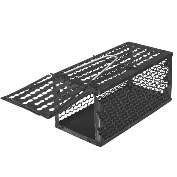 Büyük Fare Sıçan Tuzağı Kafesi Kapanı Canlı Yakalama Tutma Yaylı Metal Tuzak Fakı - 2