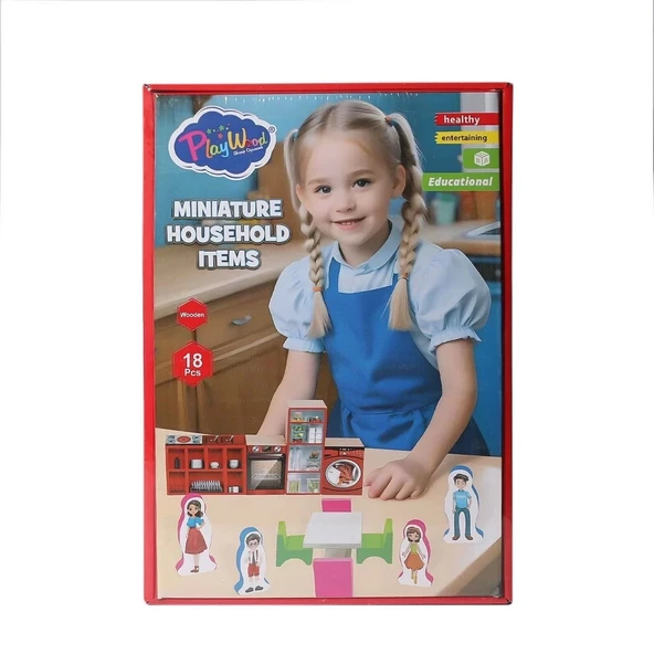 Ony-407 Ahşap Minyatür Ev Eşyaları -onyıl Oyuncak - 2
