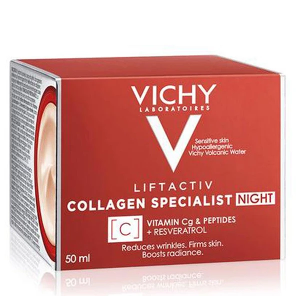 Vichy Liftactiv Collagen Specialist Night 50ml | Yaşlanma Karşıtı Gece Bakım Kremi - 4