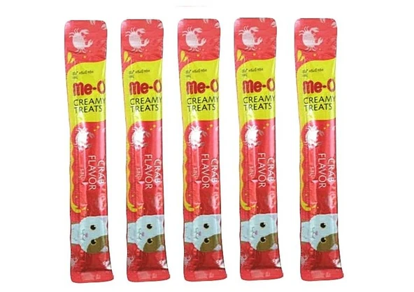 Me-O Yengeçli Kedi Likit Kedi Ödül Maması 15 Gr*5 ADET