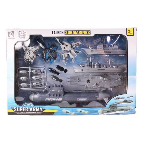 Kzl-t074 Denizaltılı Savaş Oyun Seti -kızılkaya Oyuncak
