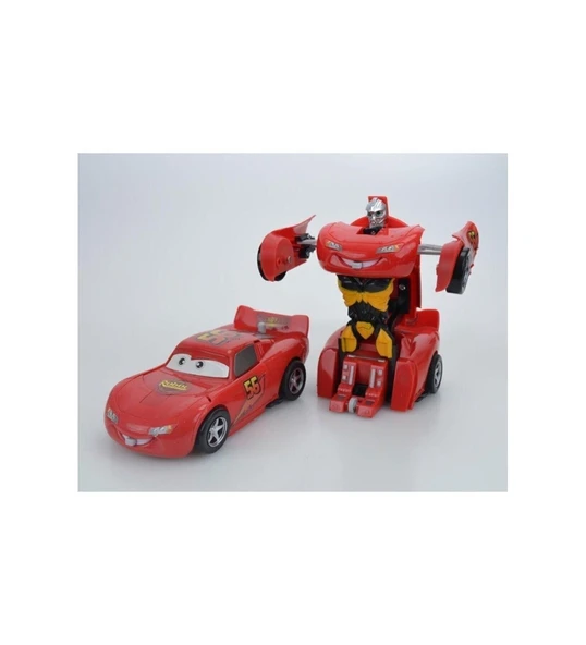 Şimşek Mcqueen Tek Tuşla Robota Dönüşebilen Araba - 3