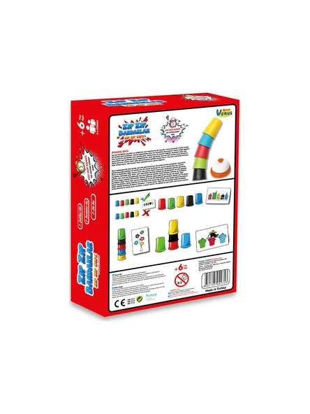 Zıp Zıp Bardaklar Eğitici Aile Oyunu - 3