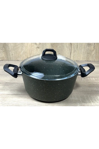 Att  Ravelli Maxima Extra 9 Parça Granit Tencere Seti Yeşil - Resim 3