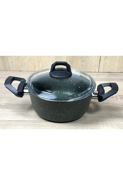 Att  Ravelli Maxima Extra 9 Parça Granit Tencere Seti Yeşil - Resim 4