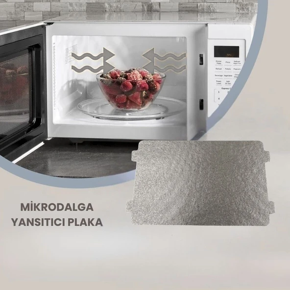 Mikrodalga Fırın Yansıtıcı Plaka, Arçelik MD210DS,MD210DG,MD2090DG ile Uyumlu - Resim 3