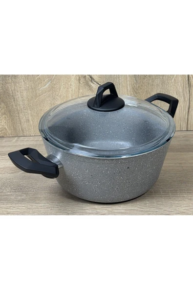 Att  Ravelli Maxima Extra 24 cm Granit Tencere Gri