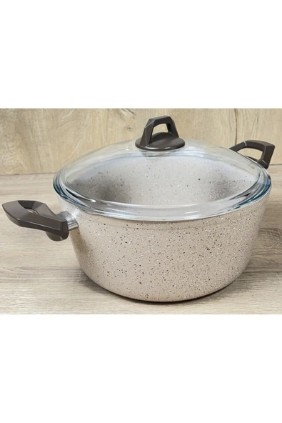 Att  Ravelli Maxima Extra 28 cm Granit Tencere Kapiçino