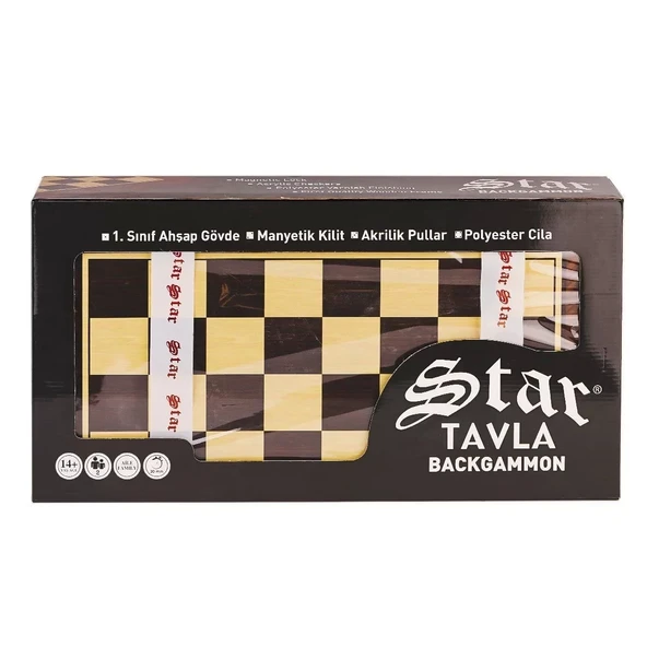 1021798 Star Antik Ceviz Tavla Takımı -star Oyun Aletleri