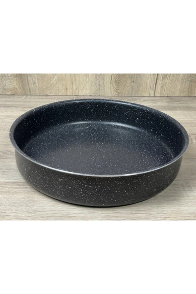Att  Granit 28 cm Tepsi Siyah&Beyaz