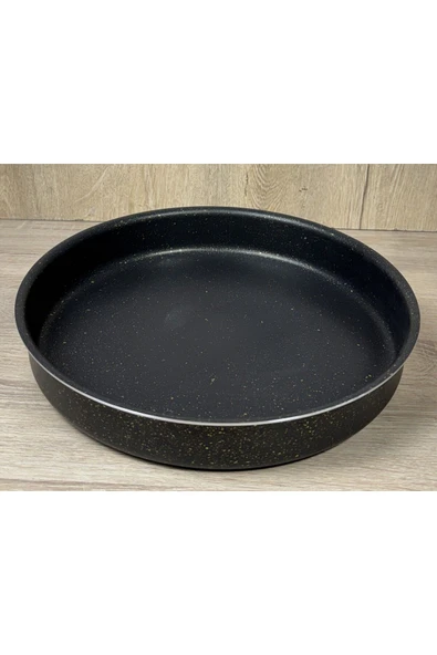 Att  Granit 30 cm Tepsi Siyah&Gold