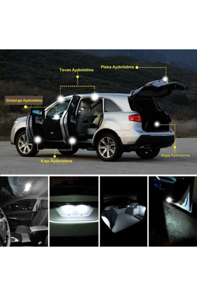 ensadepo Sofit Led Canbus 39 mm Tavan Lambası Plaka Lambası - Resim 2