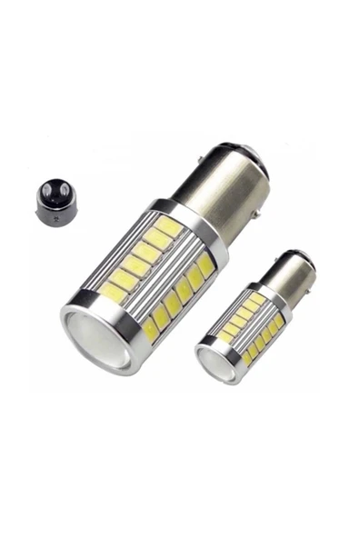 Tek Store 1016 Çift Duy 33led Mercekli Beyaz Stop Sinyal Geri Vites Ledi