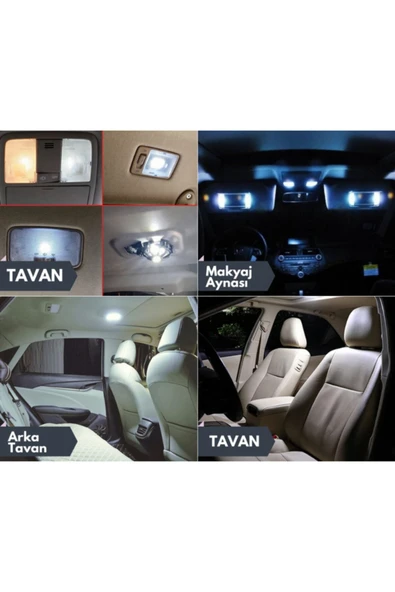 HRPAK Renault Fluence İçin Uyumlu Iç Aydınlatma Led Seti - Resim 2