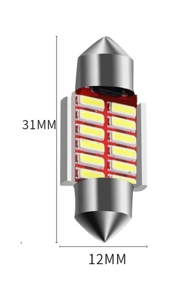 HLG Sofit Led Canbus C5w Tavan Plaka Ampül 31mm 2 Adet - Resim 2