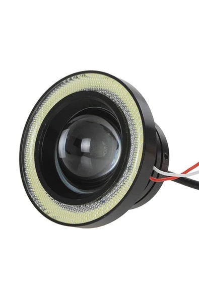 HRPAK 89 mm Mavi Mercekli Angel Led Halkalı Sis Far 4000 Lümen Su Geçirmez - Resim 3