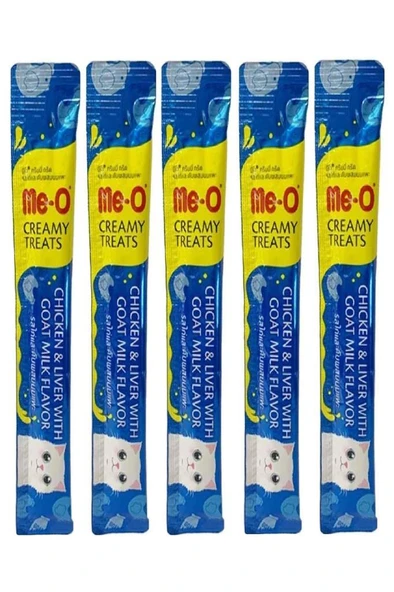 Me-O Tavuklu Ciğerli ve Keçi Sütlü Kedi Ödül Maması 15 Gr*5 ADET